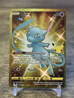 Pokemon TCG - Mew (Secret) 025/025 Celebrations 25th Anniversary Secret Rare NM - Image 1