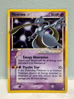 Pokemon Mewtwo Gold Star EX Holon Phantoms 103 - ULTRA RARE - Image 1