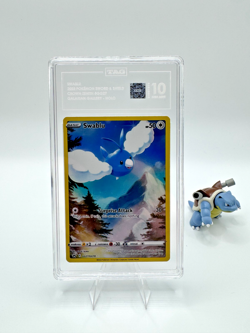 TAG 10 Pokemon Swablu GG27/GG70 Crown Zenith Galarian Gallery Holo PSA - Image 2