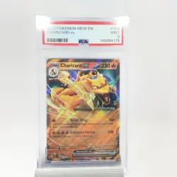 Pokemon TCG Charizard ex 006/165 Scarlet & Violet 151 Holo PSA 9 2023 - Image 1