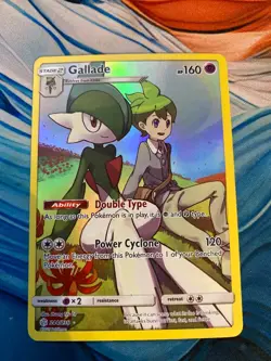 FULL ART Gallade (Wally Art) SECRET RARE 244/236 Pokemon Cosmic Eclipse Holo LP - Image 1