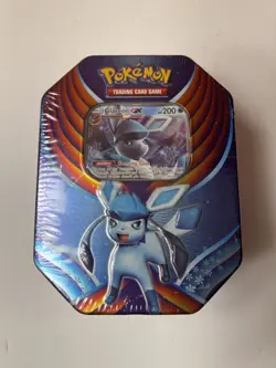 Pokemon TCG Glaceon GX Evolution Celebration Tin 2018 NEW/SEALED - Image 1