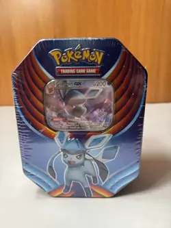 Pokemon TCG Glaceon GX Evolution Celebration Tin 2018 NEW/SEALED - Image 5