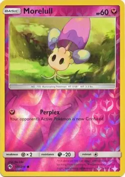 x4 Morelull - 147/214 - Common - Reverse Holo Pokemon SM8 Lost Thunder M/NM - Image 1