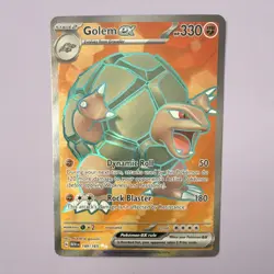 Pokemon Golem ex Ultra Rare Holo Full Art 189/165 SV: Scarlet & Violet 151 - Image 1
