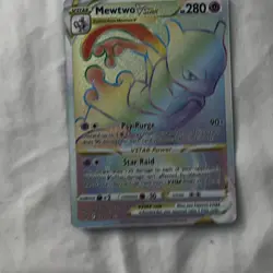 Pokemon Mewtwo VSTAR 079/078 Pokemon GO Secret Rare Full Art Holo - Image 1
