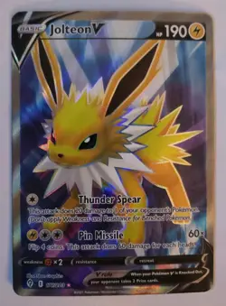 Jolteon V 177/203 Evolving Skies Ultra Rare SWSH Pokemon TCG 💎🔥 - Image 1
