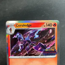 Ceruledge Pokemon Phantasmal Flames Staff Promo #014 - Image 3
