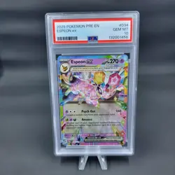 Pokemon Prismatic Evolutions Espeon EX 034/131 Double Rare PSA 10 - Image 1