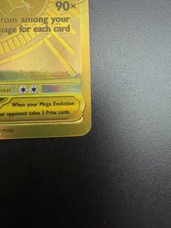 Pokemon Mega Charizard x Ex 130/094 Gold Phantasmal Flames NM - Image 4