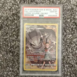 Pokemon Steelix Full Art Secret Rare 247/236 PSA 10 Cosmic Eclipse 2019 Holo - Image 1
