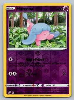 Pokemon TCG SWSH02: Rebel Clash Hatenna 083/192 Reverse Holo - Image 1