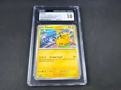 PIKACHU 190 POKEMON WORLD CHAMPIONSHIPS BLACK STAR PROMO HOLO RARE CGC 10 - Image 1