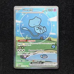 Pokemon TCG SV Paldean Fates Bubble Mew EX 232/091 Illustration Rare - Image 1