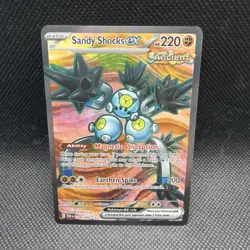 Pokemon Sandy Shocks ex 228/182 Paradox Rift Ultra Rare Full Art Holo NM - Image 1