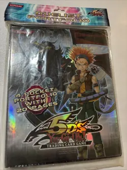 Konami Yugioh Duelist TCG Card Binder 5D’s 4 Pocket 20 Pages Vintage New - Image 1