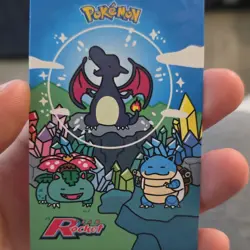 Pokemon TCG Charizard Blastoise Venusaur Rocket Team Card Single Standard - Image 1
