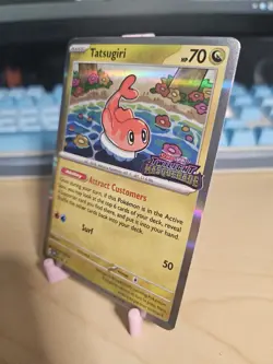Pokemon Tatsugiri SVP 118 Twilight Masquerade Battle Stamped Card LP- - Image 3