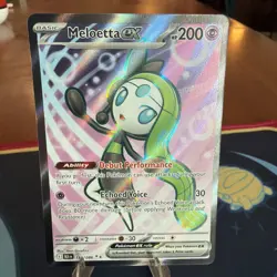 Meloetta EX Black Bolt Ultra Rare Card 159/086 SV Full Art - Image 1