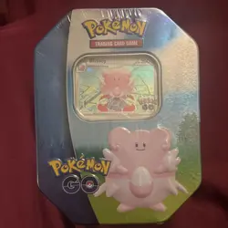Pokemon GO Blissey Tin 2022 with Promo Card, Card Dividers, 10ct Capacity - Image 1