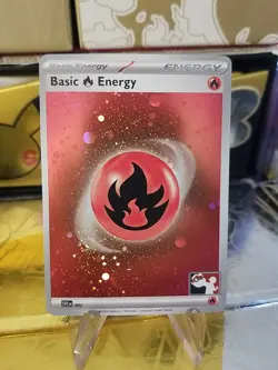 Fire Energy Holo Pokemon Prize Pack Series Promo Series 4 5 Pokemon Card NM/LP - Image 1