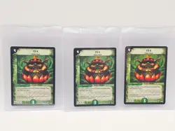 Duel Masters Cards TCG - Elf-X - Rare DM-02 - 3 Card Lot - Image 1