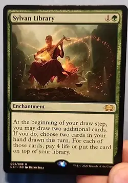 Sylvan Library Commander Collection Green Regular Enchantment Card #5 - Image 3