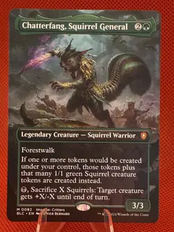Chatterfang, Squirrel General (Borderless) 82 MTG NM - blc - Image 1