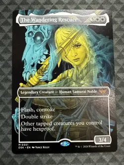 MTG The Wandering Rescuer #0351 Showcase Mythic Duskmourn: House of Horror (DSK) - Image 2