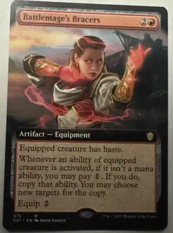 Battlemage's Bracers - Extended Art - Commander 2021 - NM-Mint - MTG - Image 2