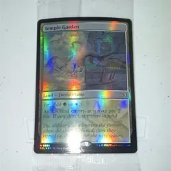 MTG Temple Garden Land Foil Rare ECL 0268 2026 Green White Wizards Adam Paquette - Image 1