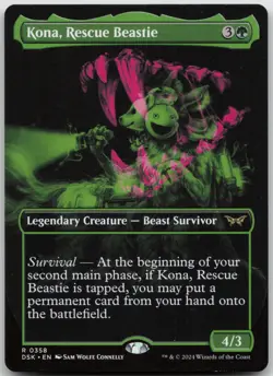 Kona, Rescue Beastie (Showcase) Duskmourn: House of Horror 358 NM R - Image 1