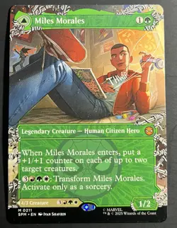 MTG Miles Morales (0211) (Borderless) Normal Marvel's Spider-Man #211 NM - Image 1