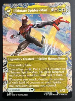 MTG Miles Morales (0211) (Borderless) Normal Marvel's Spider-Man #211 NM - Image 2