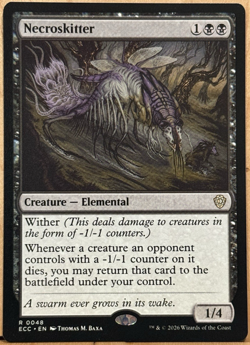 LIMITED EDITION Lorwyn Eclipsed MtG Necroskitter Unplayed NM - Image 1