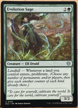 LIMITED EDITION Lorwyn Eclipsed MtG Evolution Sage Unplayed NM - Image 1