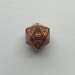 MTG Teenage Mutant Ninja Turtles D20 Dice Life Counter TMT MTG Pizza (1x) LARG - Image 1