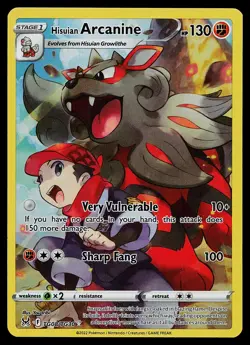 Pokemon Card - Hisuian Arcanine Lost Origin TG08/TG30 Ultra Rare - Image 1