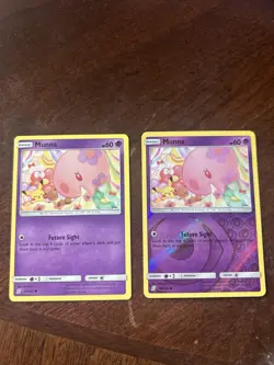 Pokemon TCG Munna 88/236 SM Sun & Moon Unified Minds Reverse Holo Eevee Pikachu - Image 1