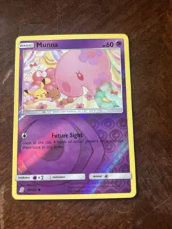 Pokemon TCG Munna 88/236 SM Sun & Moon Unified Minds Reverse Holo Eevee Pikachu - Image 2