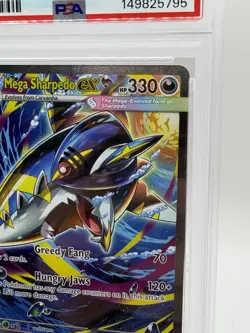 Mega Sharpedo ex 127/094 Pokemon Phantasmal Flames SIR Gem Mint PSA 10 - Image 3