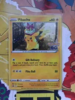 Pokemon TCG Pikachu Holo SWSH234 Pokemon GO Basic 60 HP English Promo - Image 1
