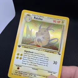 Pokemon Fossil Holo Rare Raichu 1st Edition 14/62 NM 🔥 - Image 4