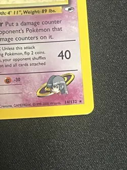 Pokemon Sabrina's Gengar 14/132 Gym Challenge Holo Rare LP - Image 3