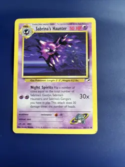 Sabrina's Haunter - 1st Edition - 58/132 Gym Heroes - Pokemon TCG - 2000 NM/LP - Image 1