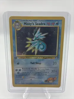 Pokemon Misty's Seadra 1st Edition Holo Rare - Image 1
