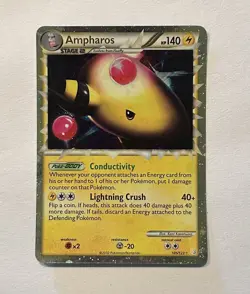 Pokemon TCG Ampharos Prime 105/123 HeartGold & SoulSilver HGSS LP/NM - Image 1