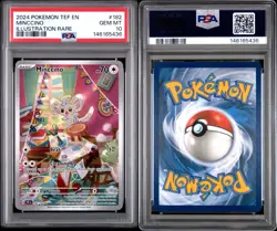 2024 POKEMON MINCCINO 182/162 TEMPORAL FORCES ILLUSTRATION RARE #182 PSA 10 - Image 3