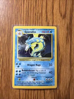 Gyarados 6/102 Base Set Holo Rare 100 HP English Pokemon TCG Card - Image 1