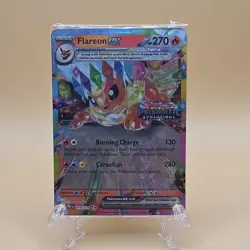 Pokemon TCG Flareon ex 014/131 Prismatic Evolutions Tera Holo Double Rare 270HP - Image 1